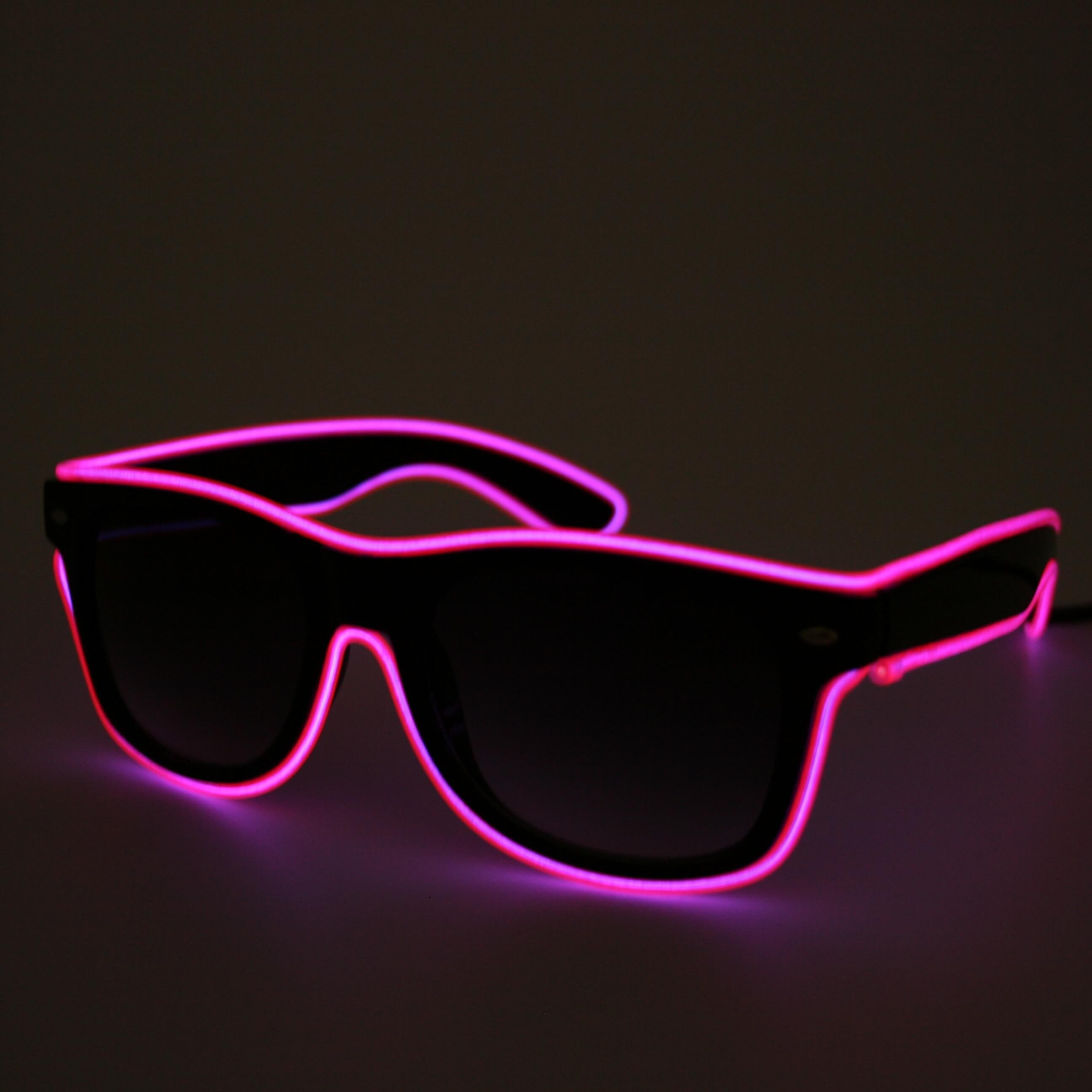 Integreren Afdeling Afleiding LED bril roze